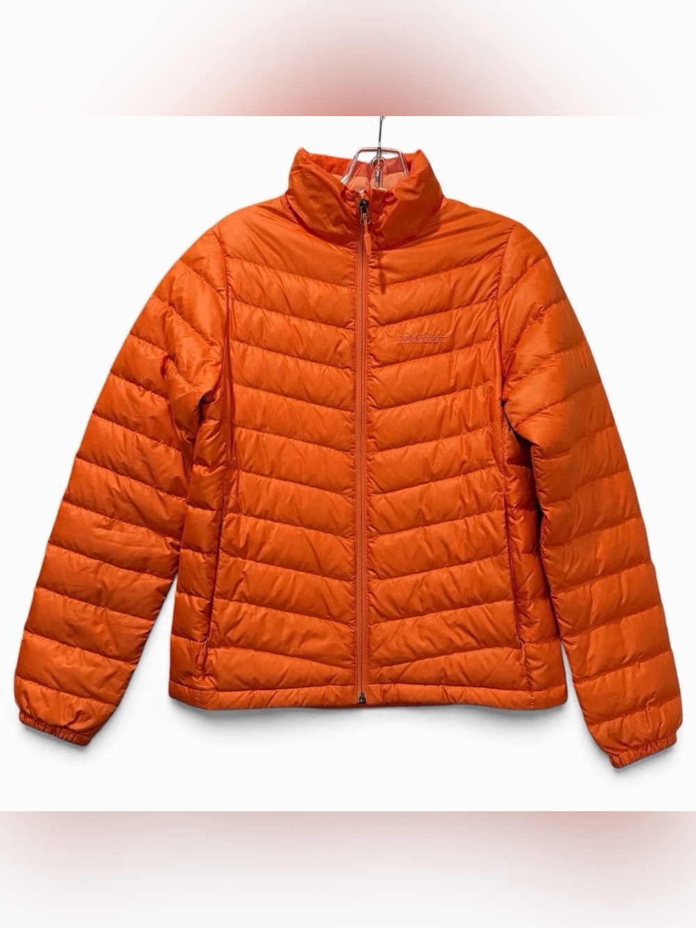 Marmot Women’s Small Jena Jacket 700 Down Fill Packable Puffer Orange C